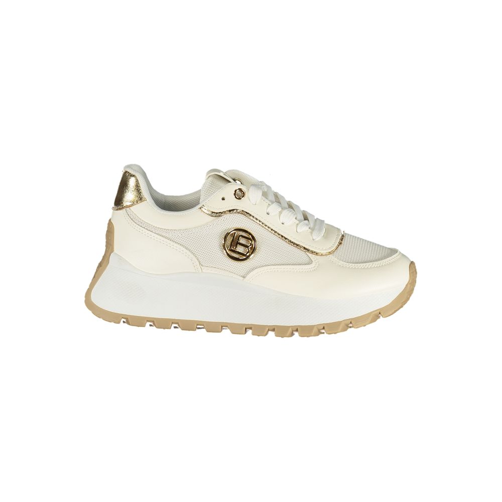 Laura Biagiotti Bianco Polyurethane Women Sneaker - Luxe Nova