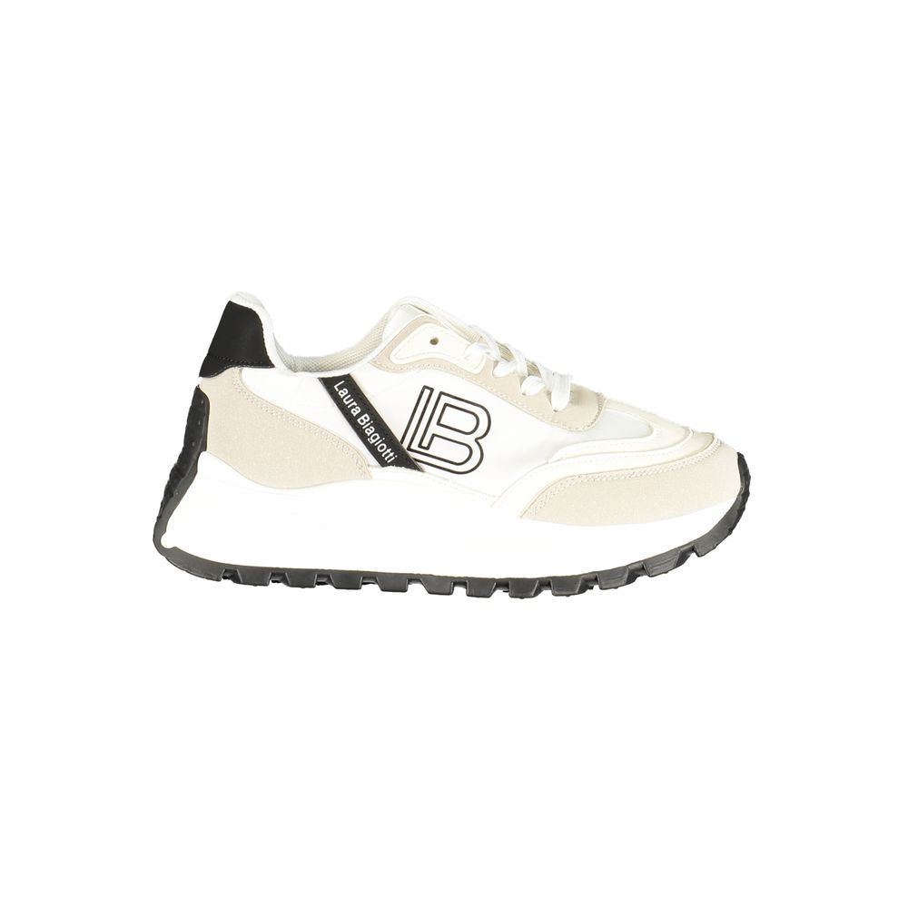 Laura Biagiotti Bianco Polyurethane Women's Sneaker - Luxe Nova