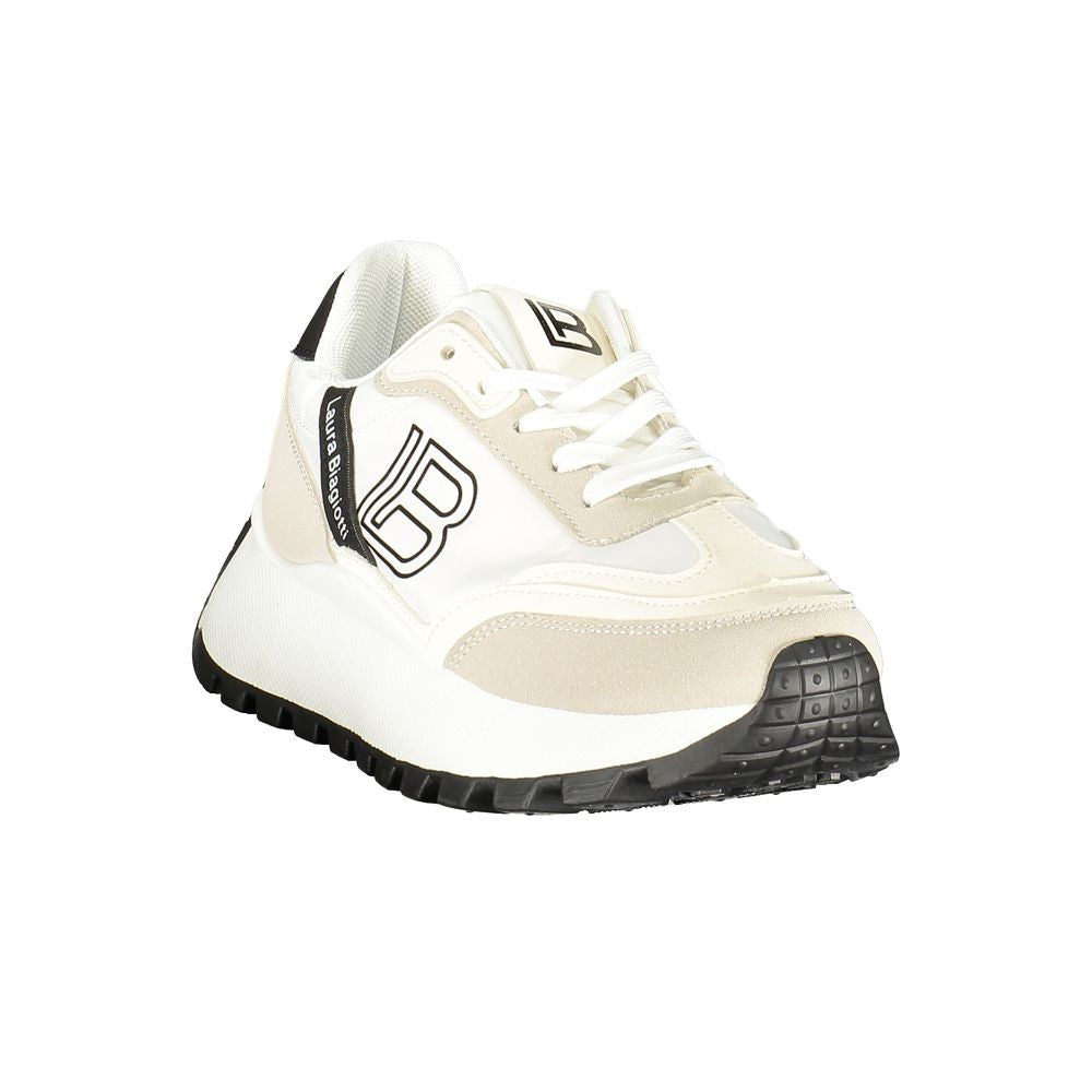 Laura Biagiotti Bianco Polyurethane Women's Sneaker - Luxe Nova