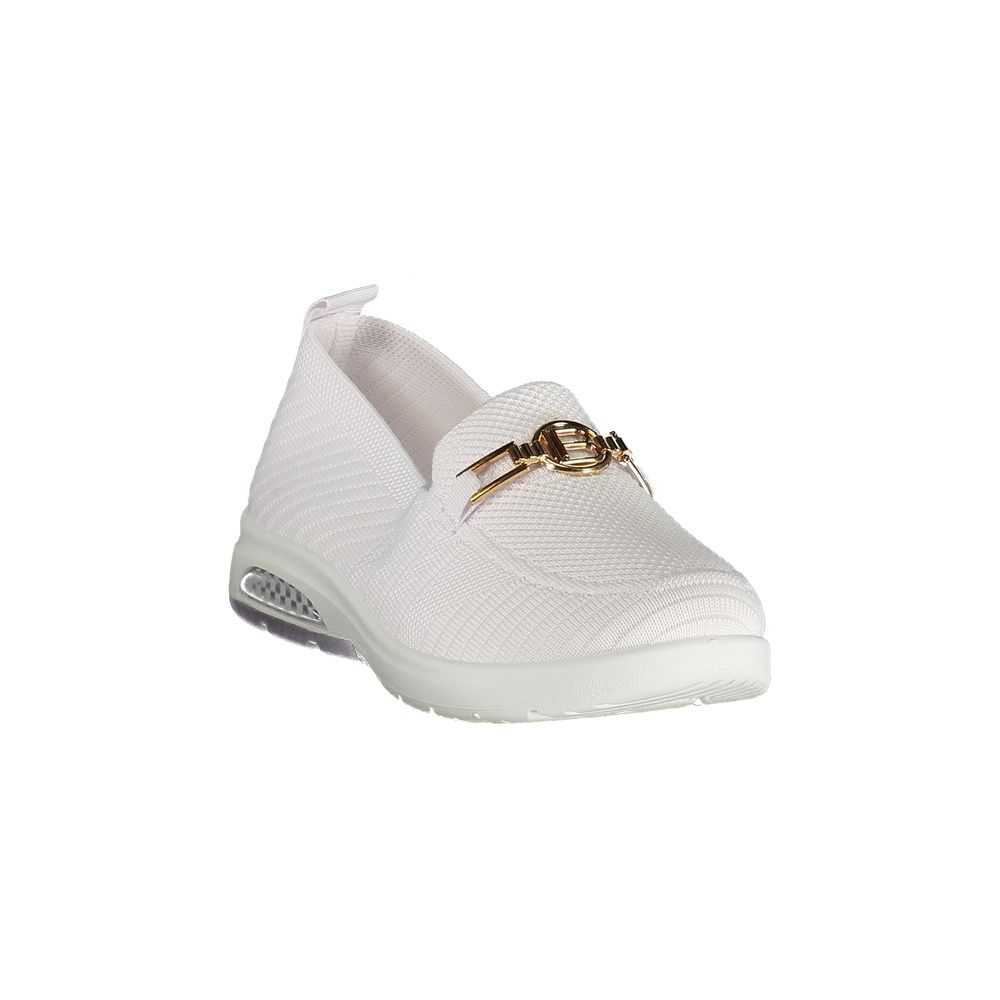 Laura Biagiotti Bianco Polyester Women Classic Shoe - Luxe Nova