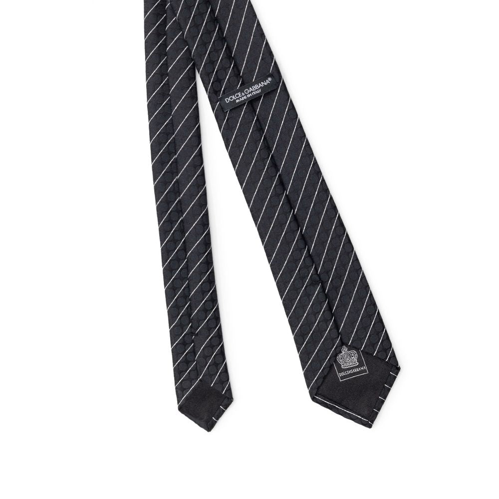 Dolce & Gabbana Black Polyester Tie - Luxe Nova