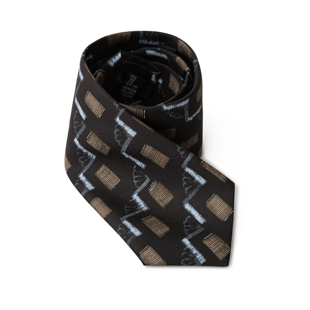 Giorgio Armani Black Silk Tie - Luxe Nova