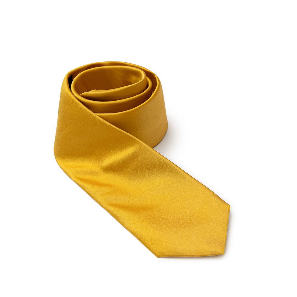 Dolce & Gabbana Gold Silk Tie - Luxe Nova