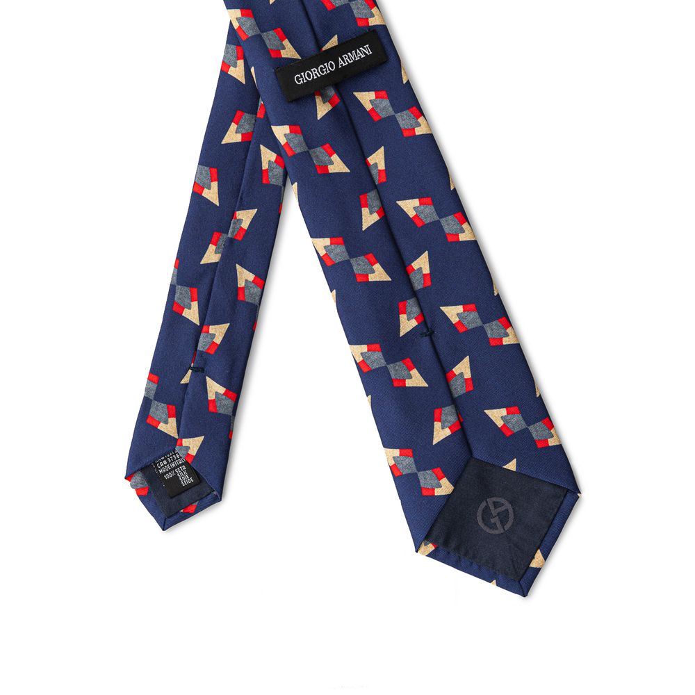 Giorgio Armani Blue Silk Tie - Luxe Nova