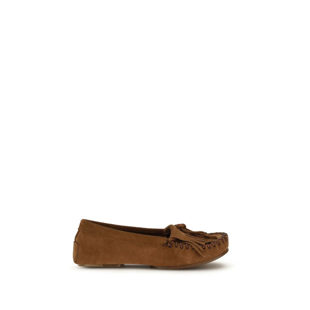 Paris Texas Brown Calf Leather Bos Taurus Slip-On Loafers - Luxe Nova