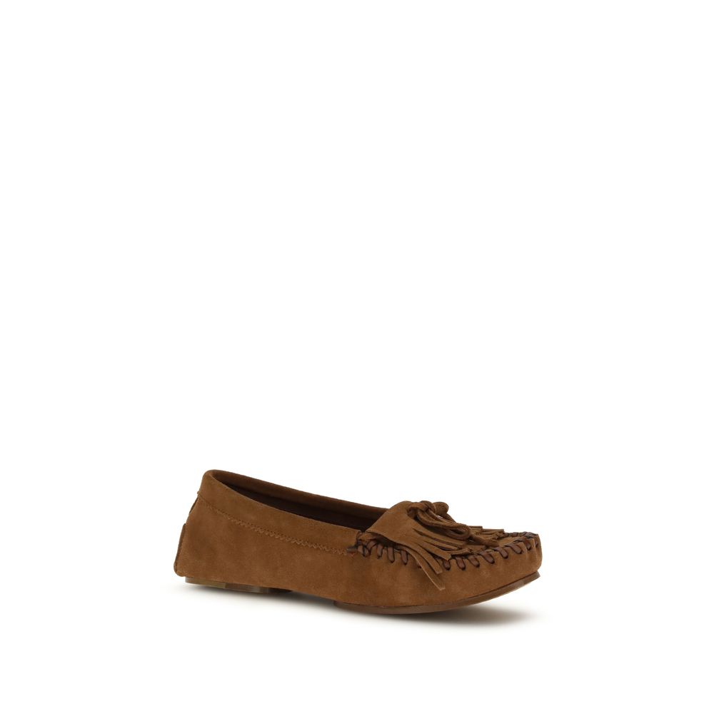 Paris Texas Brown Calf Leather Bos Taurus Slip-On Loafers - Luxe Nova