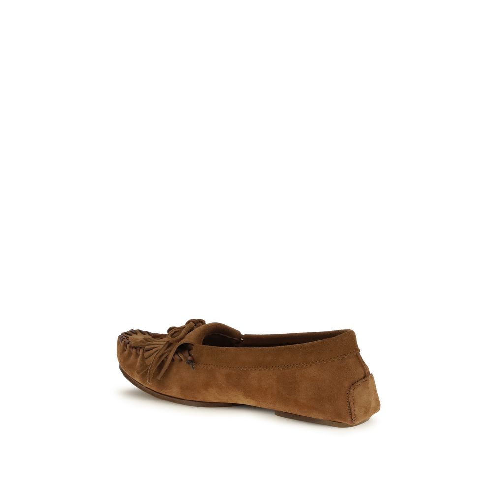 Paris Texas Brown Calf Leather Bos Taurus Slip-On Loafers - Luxe Nova