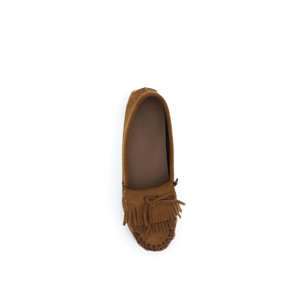 Paris Texas Brown Calf Leather Bos Taurus Slip-On Loafers - Luxe Nova