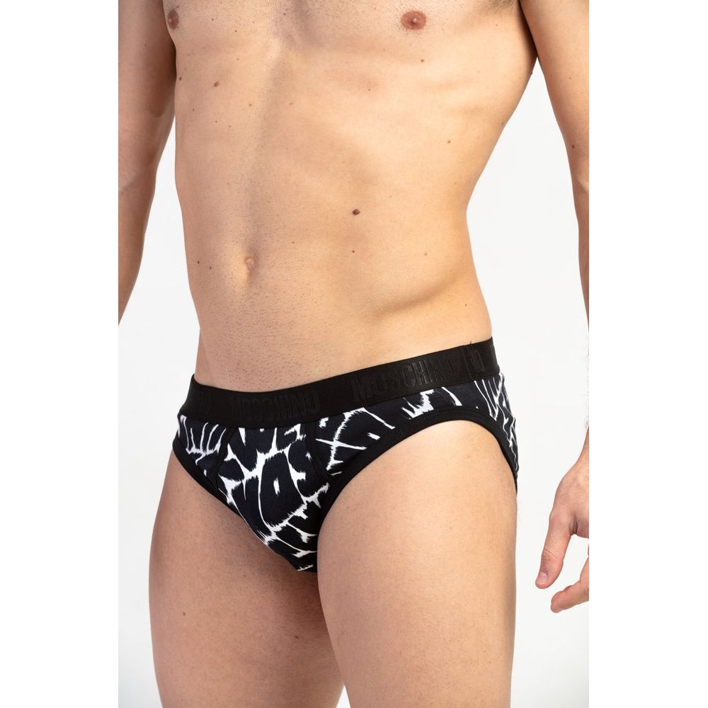 Moschino Black Cotton Briefs