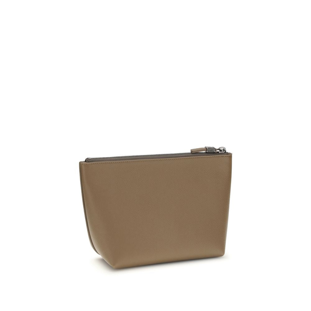 Brunello Cucinelli Beige Calf Leather Bos Taurus Other Accessories