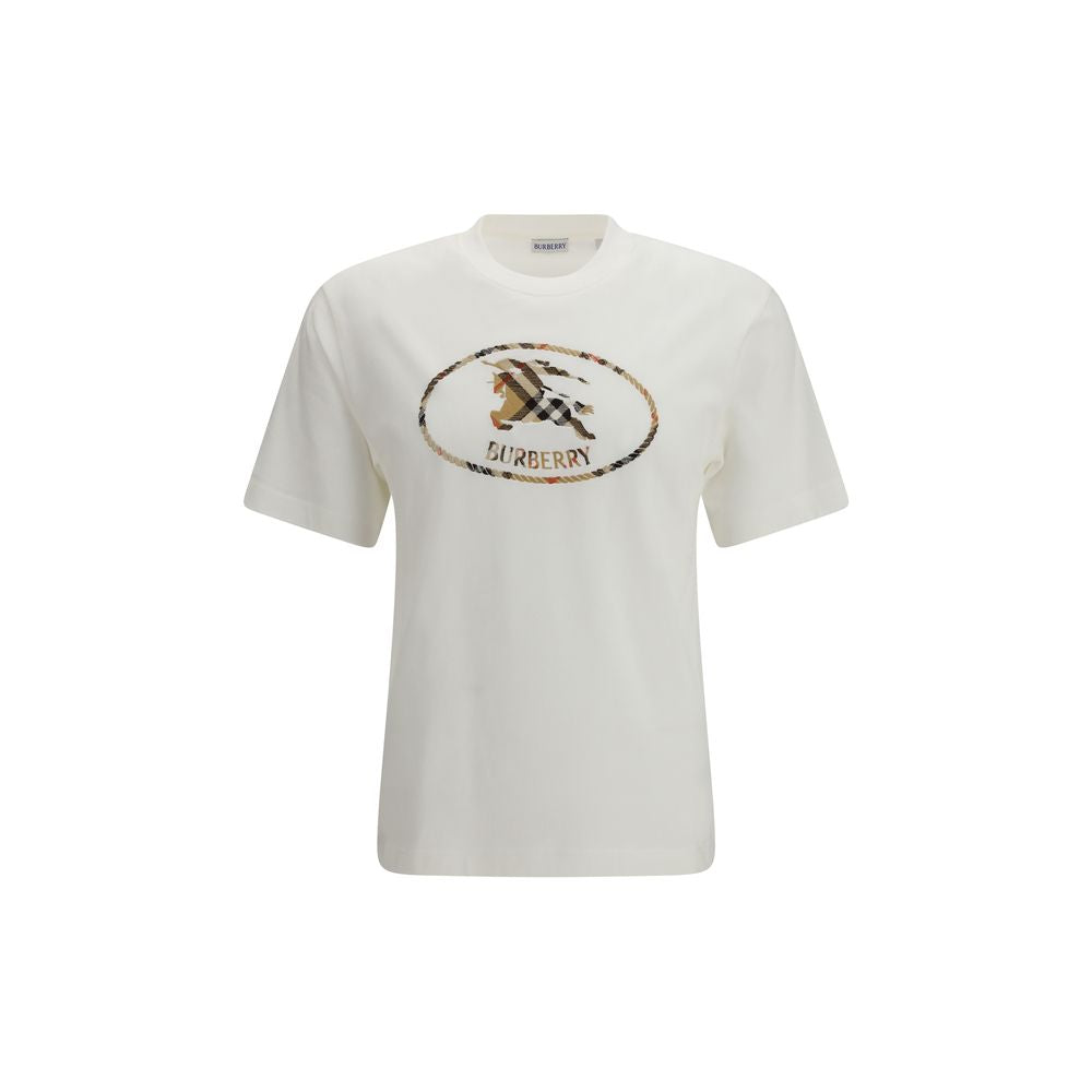 Burberry White Cotton T-Shirt