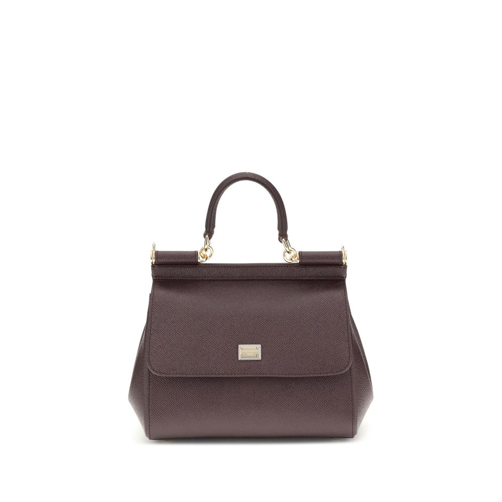 Dolce & Gabbana Brown Calf Leather Bos Taurus Shoulder Bag