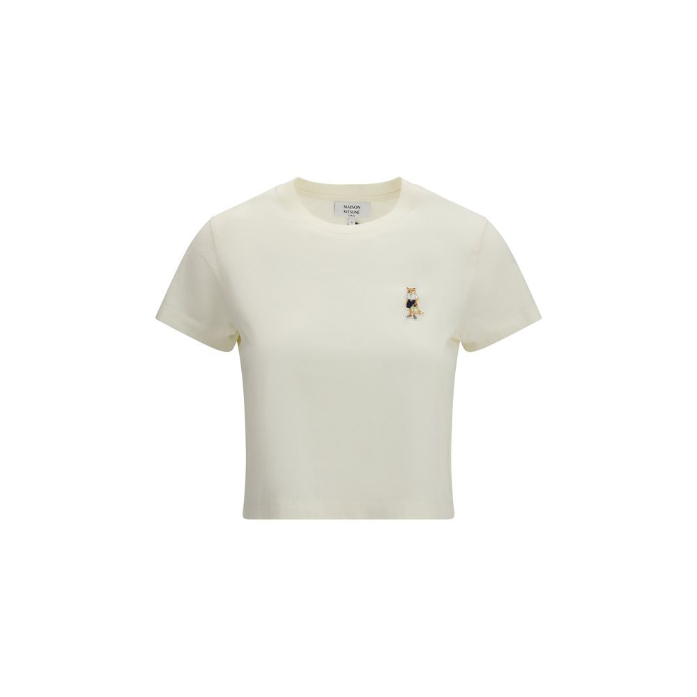 Maison Kitsuné Beige Cotton T-Shirt
