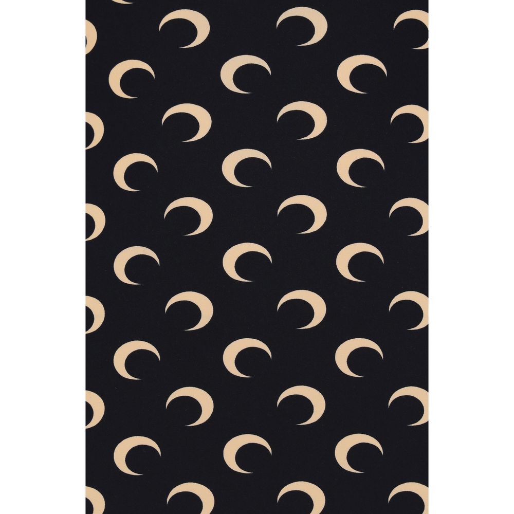 Marine Serre Black Polyamide Long Sleeve T-Shirt