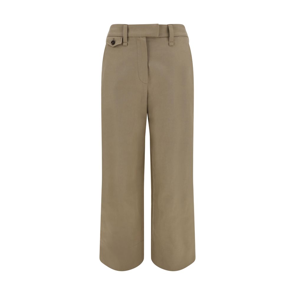 Brunello Cucinelli Beige Cotton Casual Pants