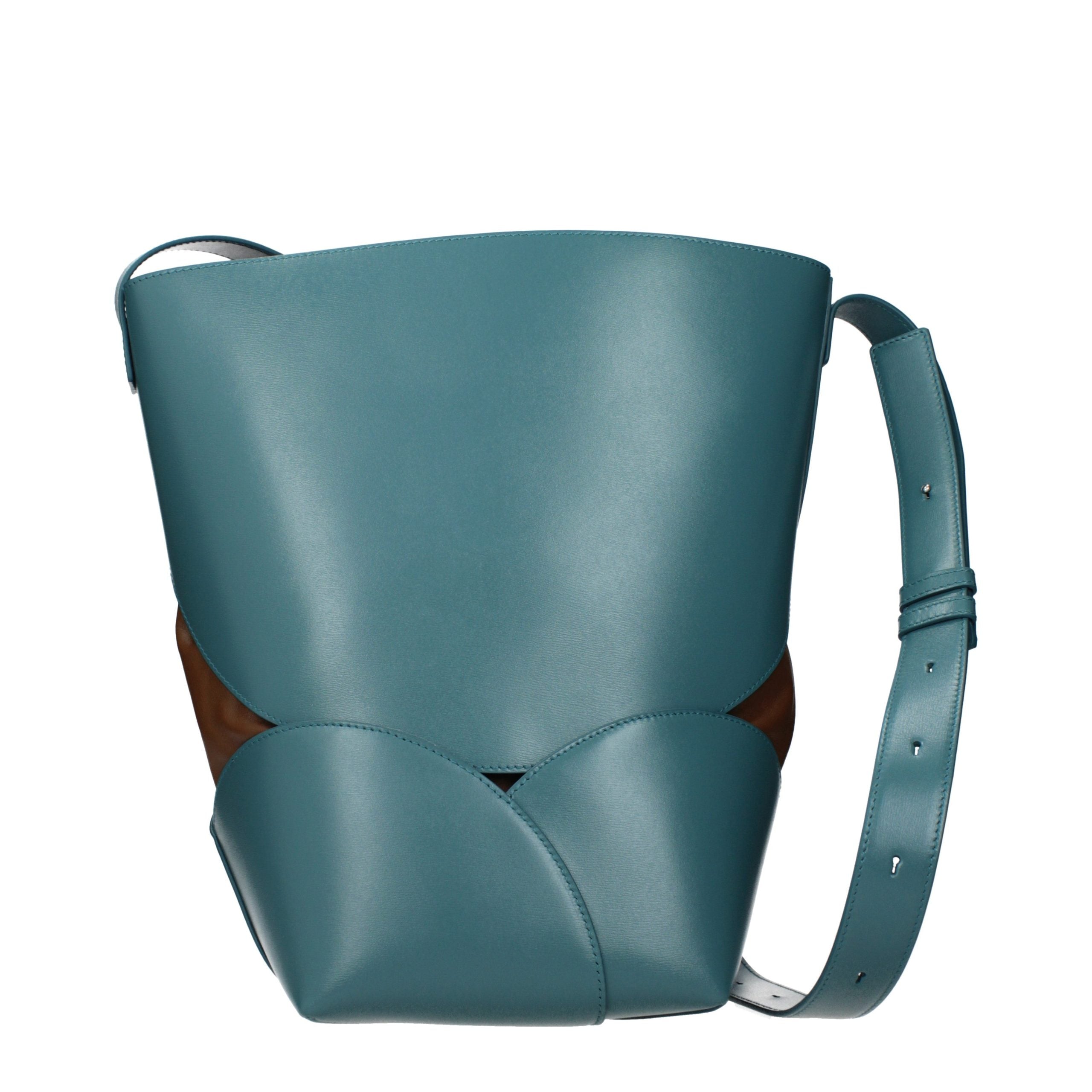 Jil Sander Blue Leather Crossbody Bag