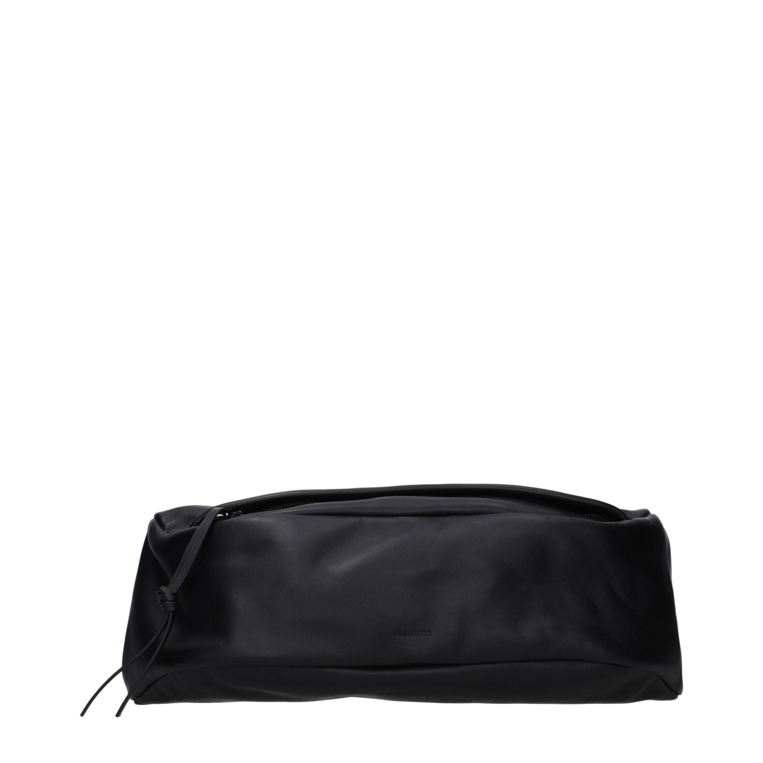 Jil Sander Black Leather Backpack