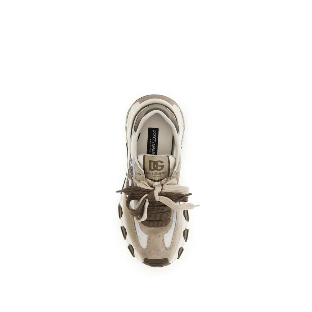 Dolce & Gabbana Multicolor Calf Leather Bos Taurus Athletic Sneakers