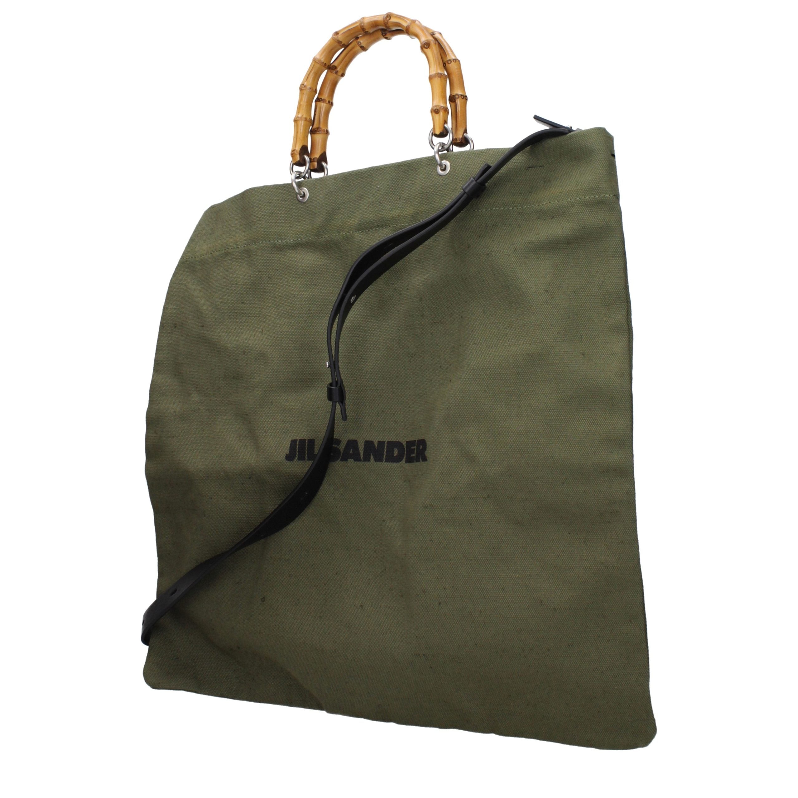 Jil Sander Green Fabric Handbag