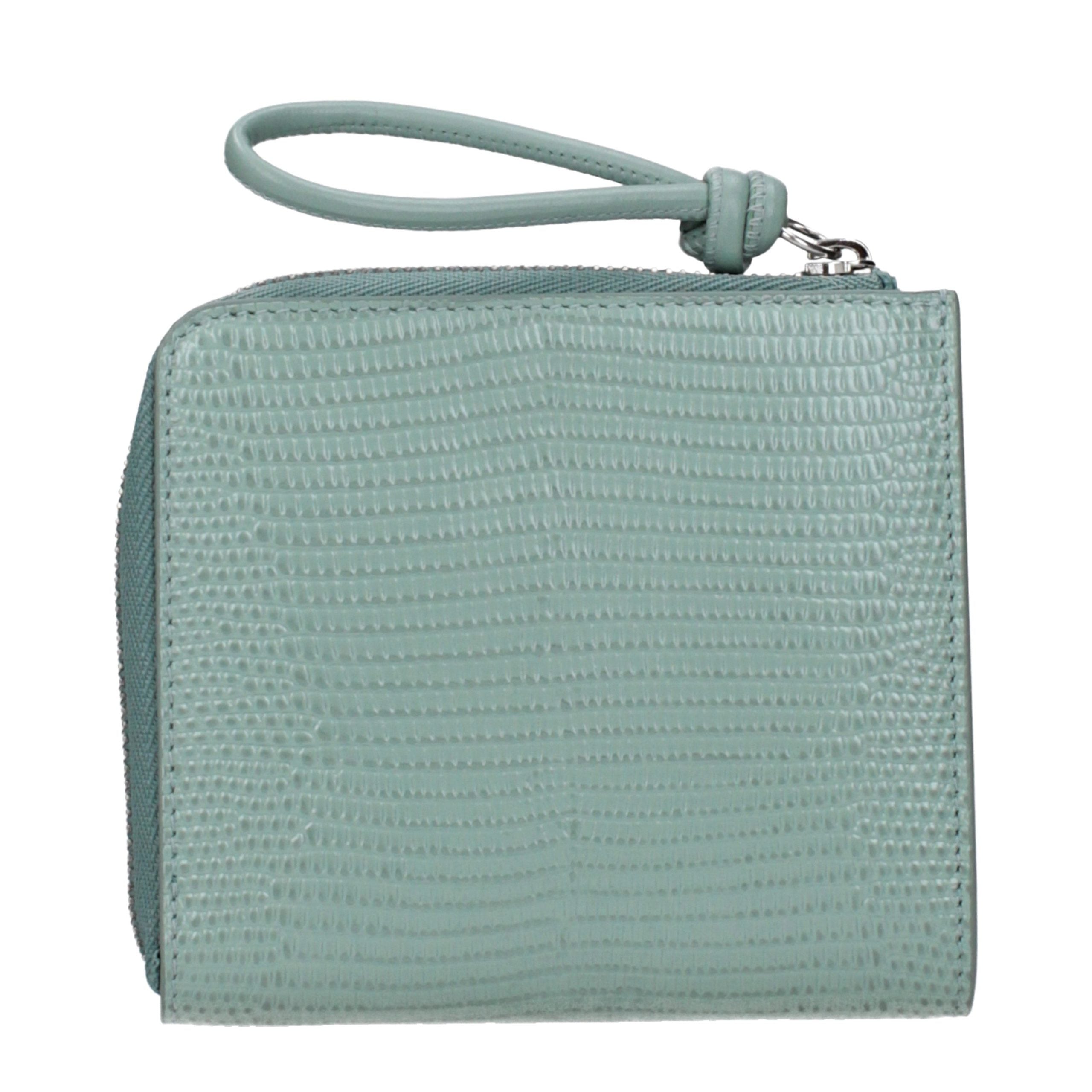 Jil Sander Green Leather Wallet
