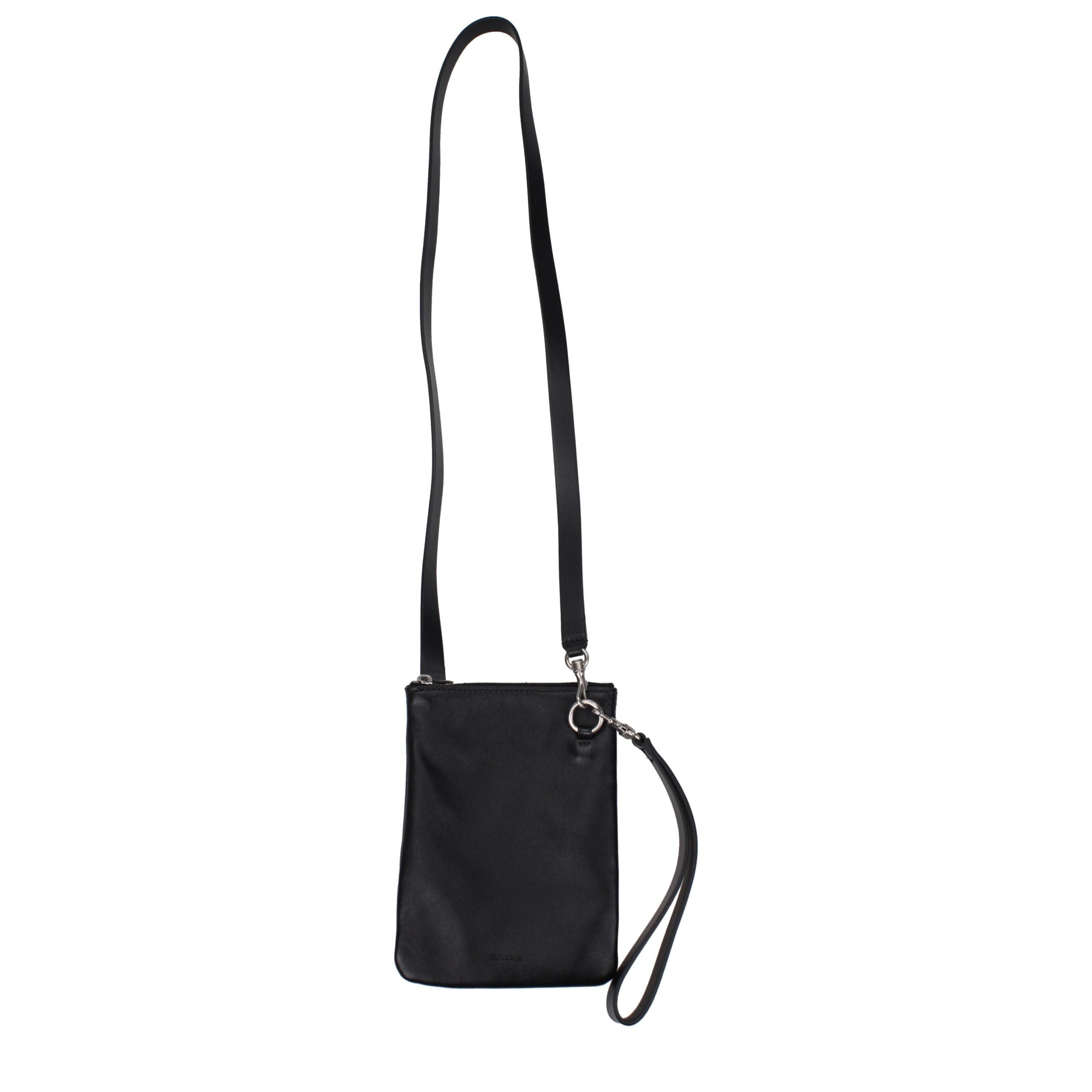 Jil Sander Black Leather Crossbody Bag