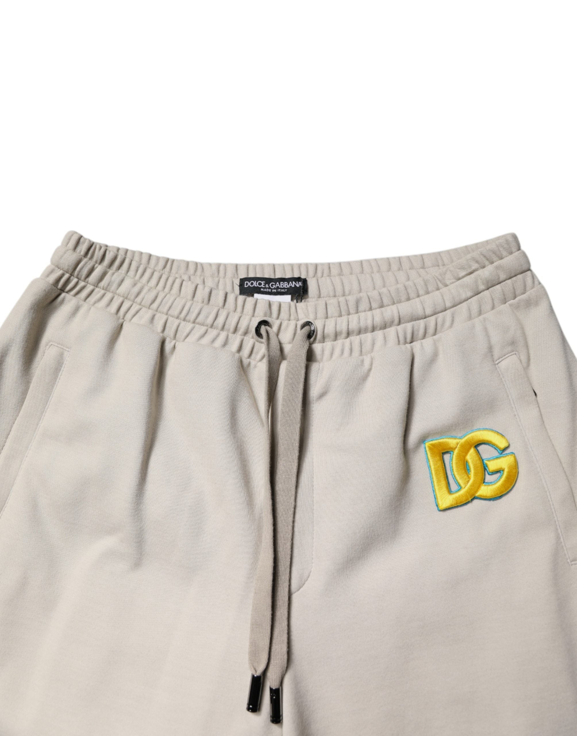 Dolce & Gabbana Multicolor Cotton DG Jogger Sweatpants Pants