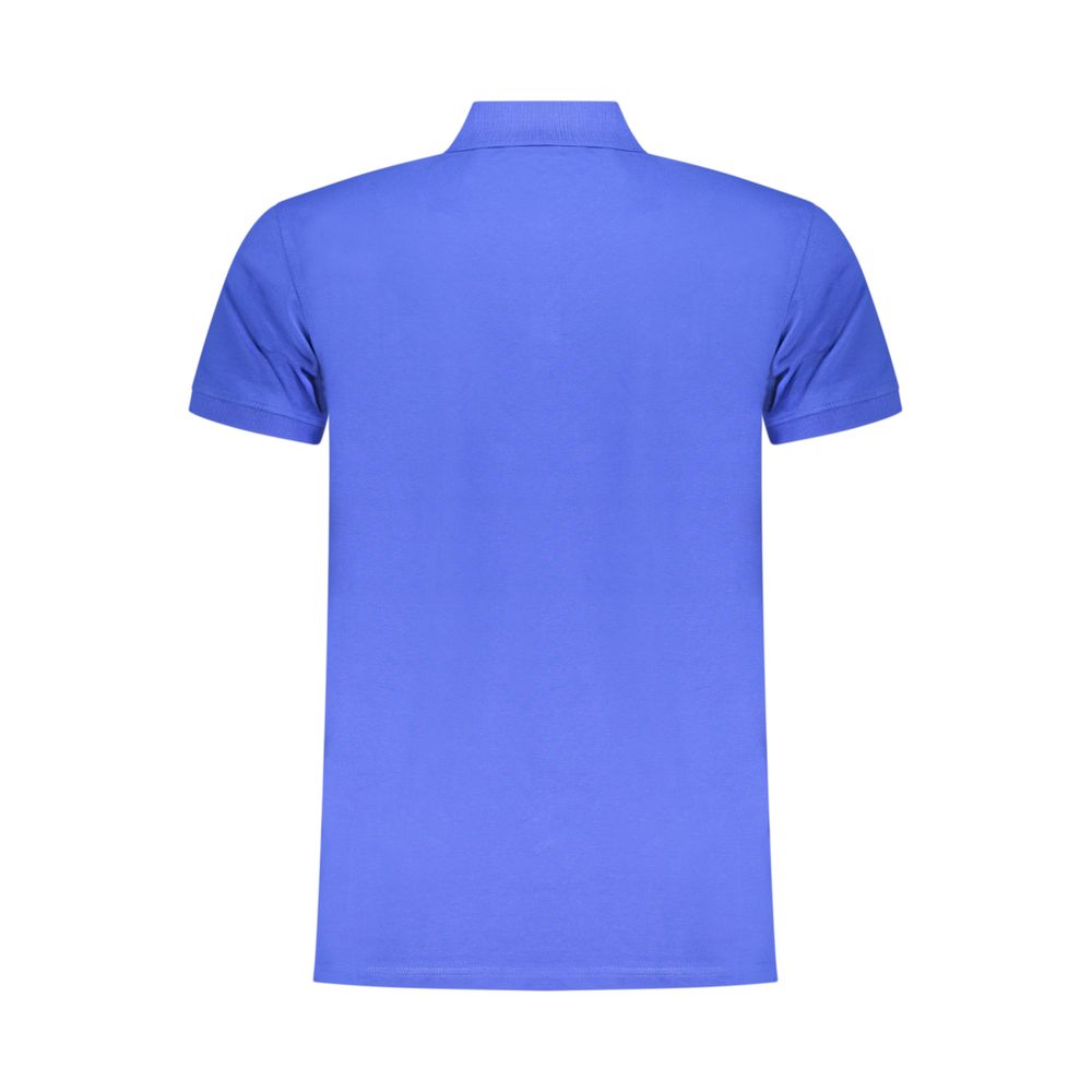 Iceberg Blue Cotton Men Polo Shirt