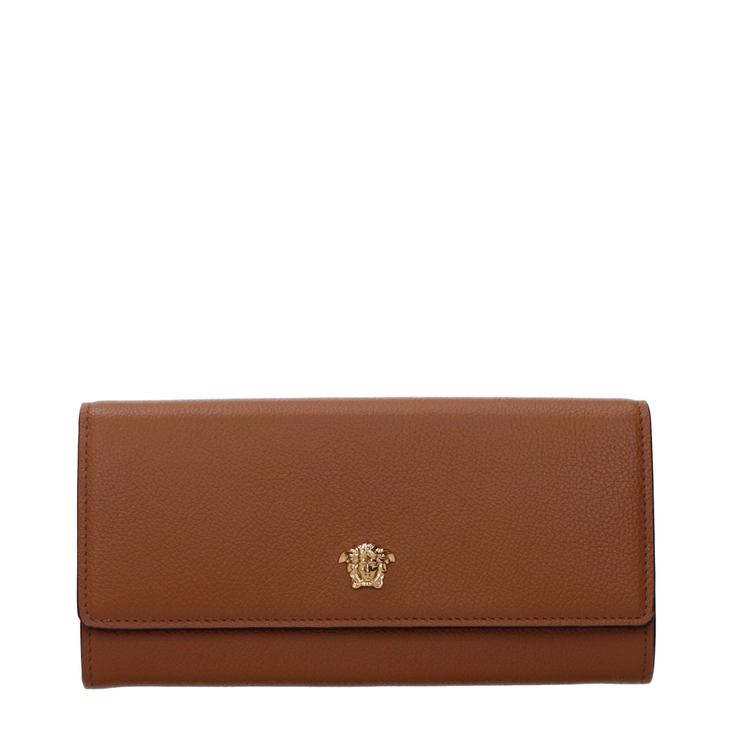 Versace Brown Leather Wallet