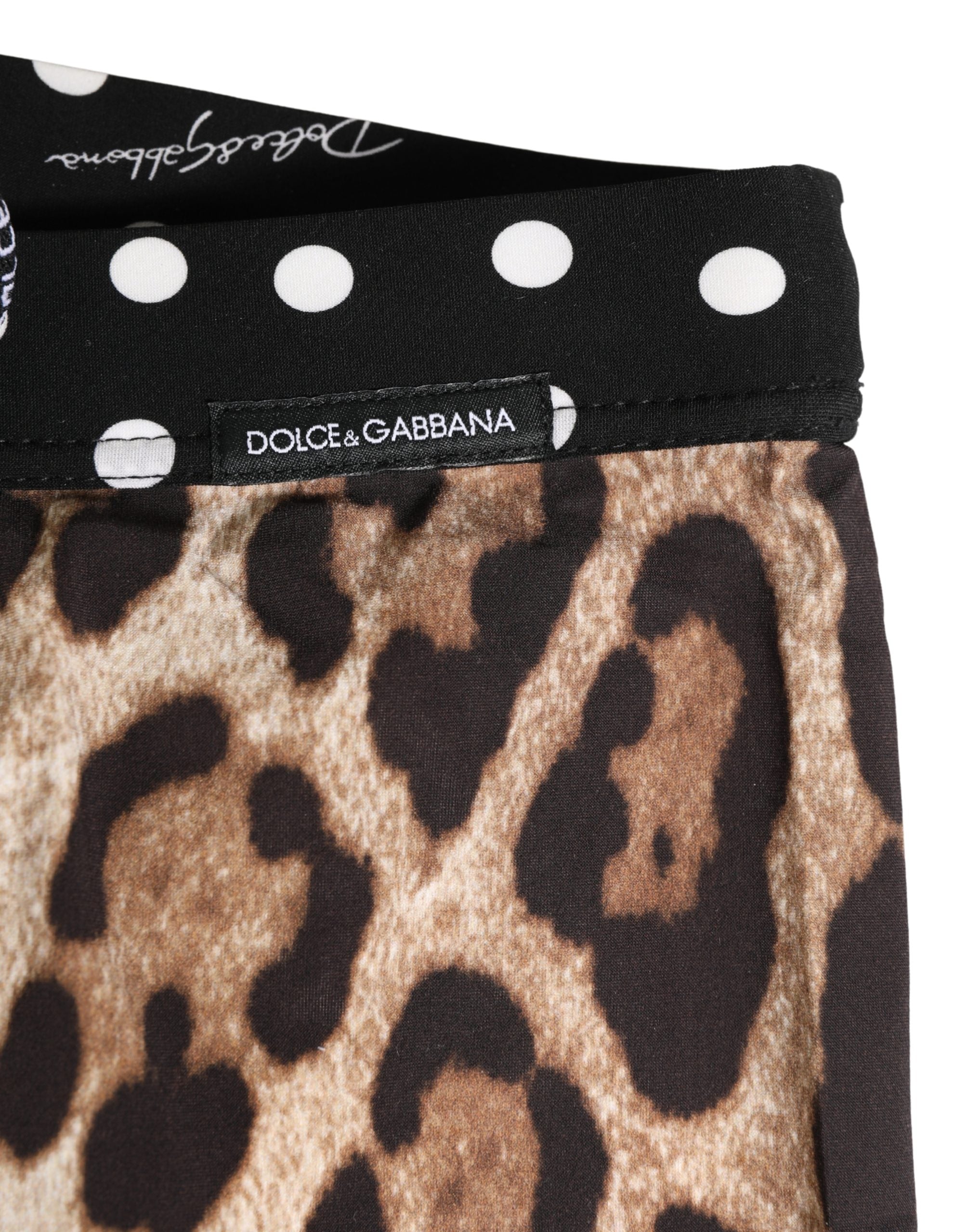 Dolce & Gabbana Multicolor Patterned Cycling Bike Shorts Underwear