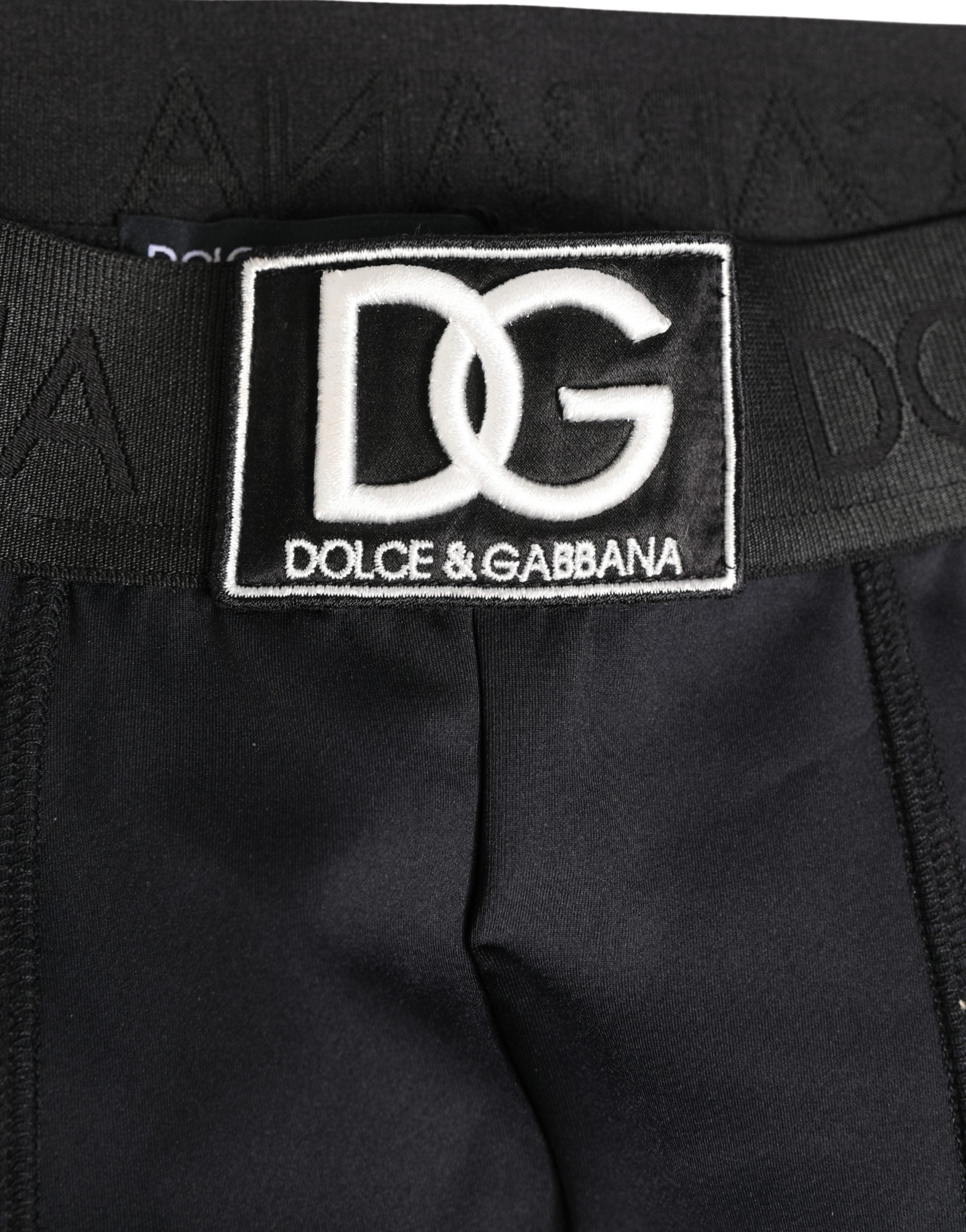 Dolce & Gabbana Black Logo Waistband Men BoxerShorts Underwear