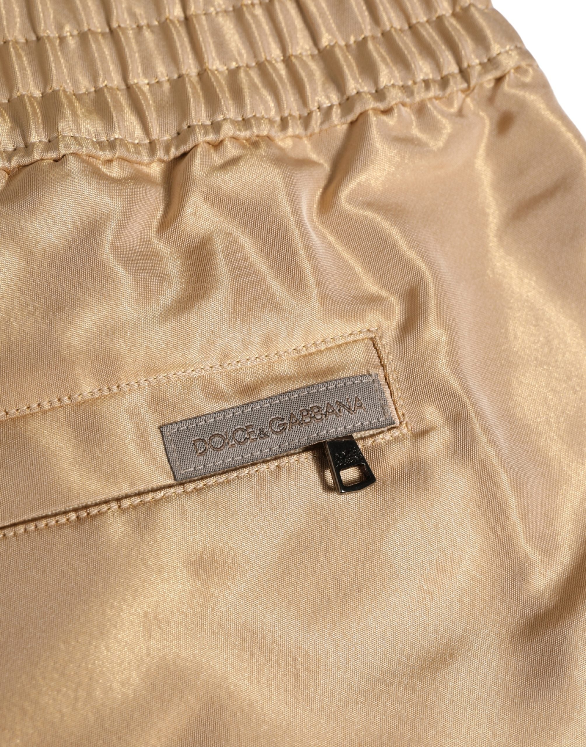 Dolce & Gabbana Beige Polyester Men Boxer Shorts Underwear