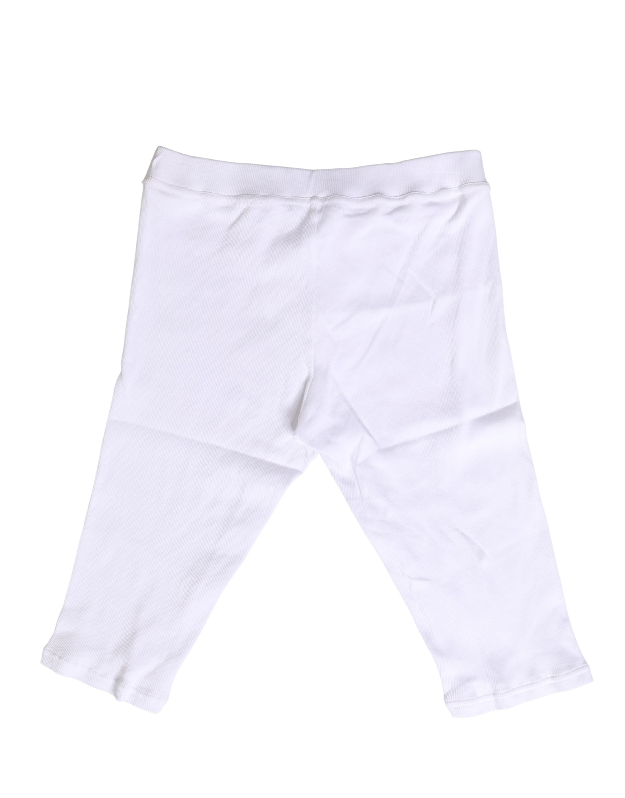 Dolce & Gabbana White Cotton Short Johns Men Pants Underwear