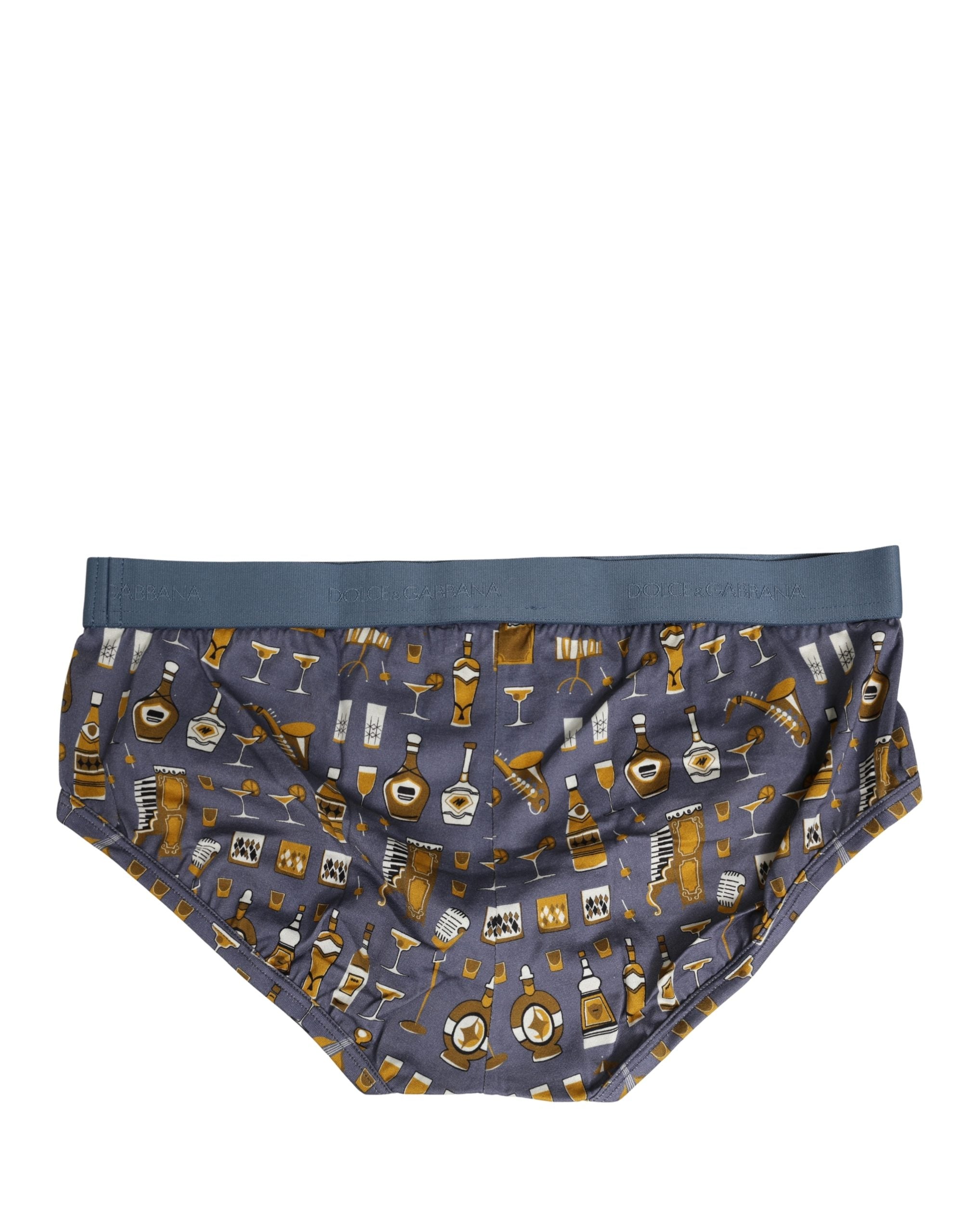 Dolce & Gabbana Gray Jazz Cocktail Men Brando Brief Underwear