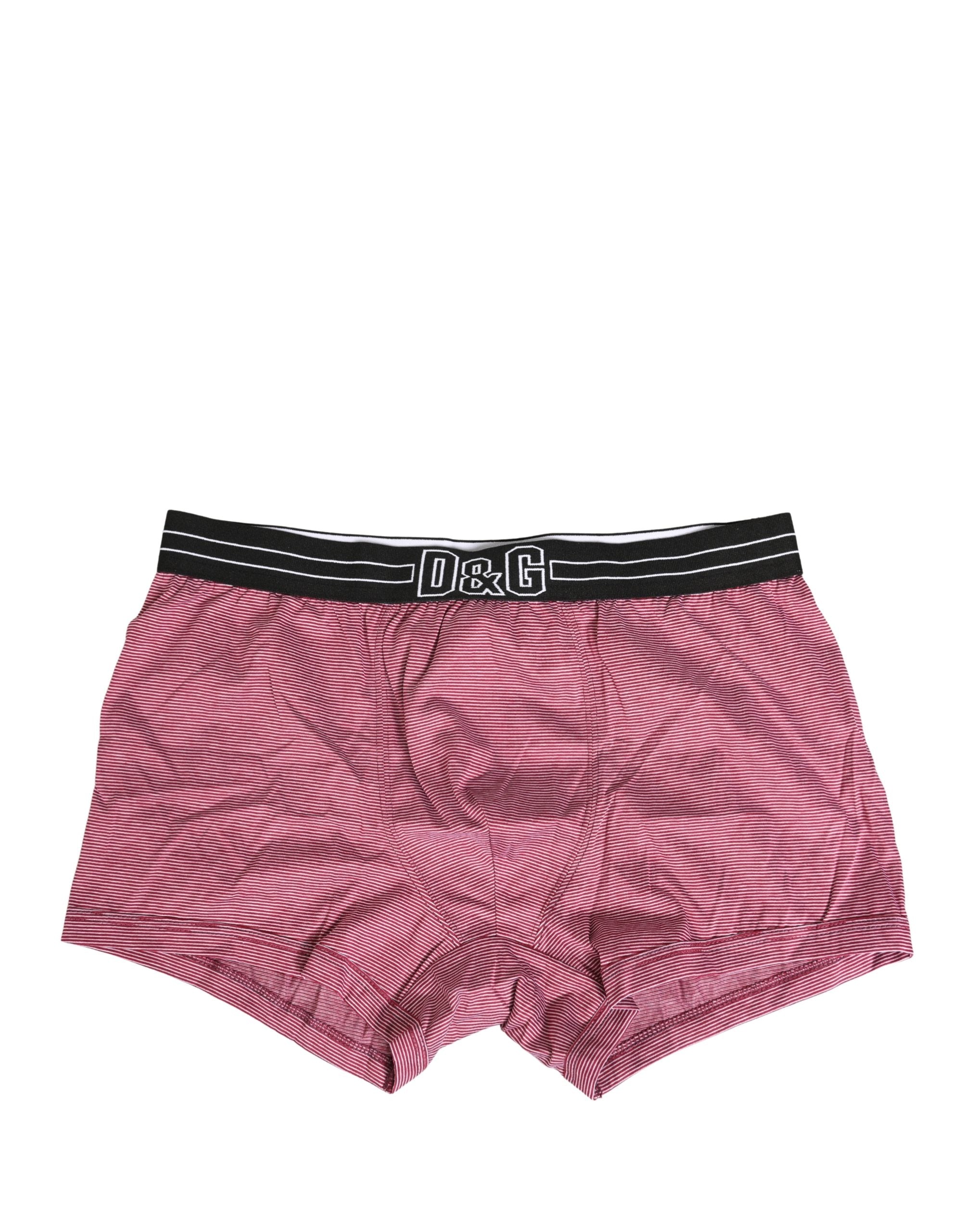 Dolce & Gabbana Pink D&G Logo Cotton Regular Boxer Underwear