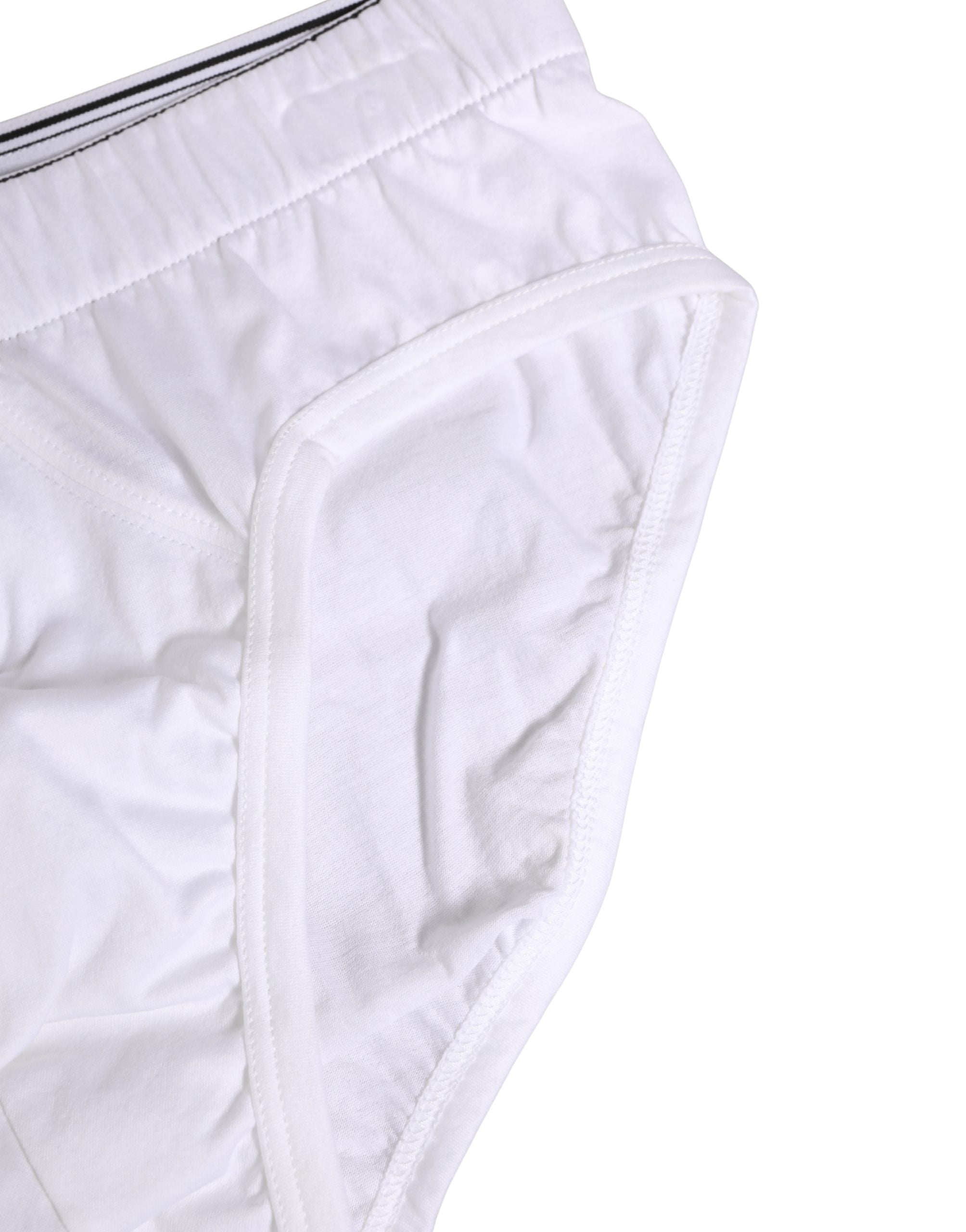 Dolce & Gabbana White Cotton Regular Men Midi Brief Underwear
