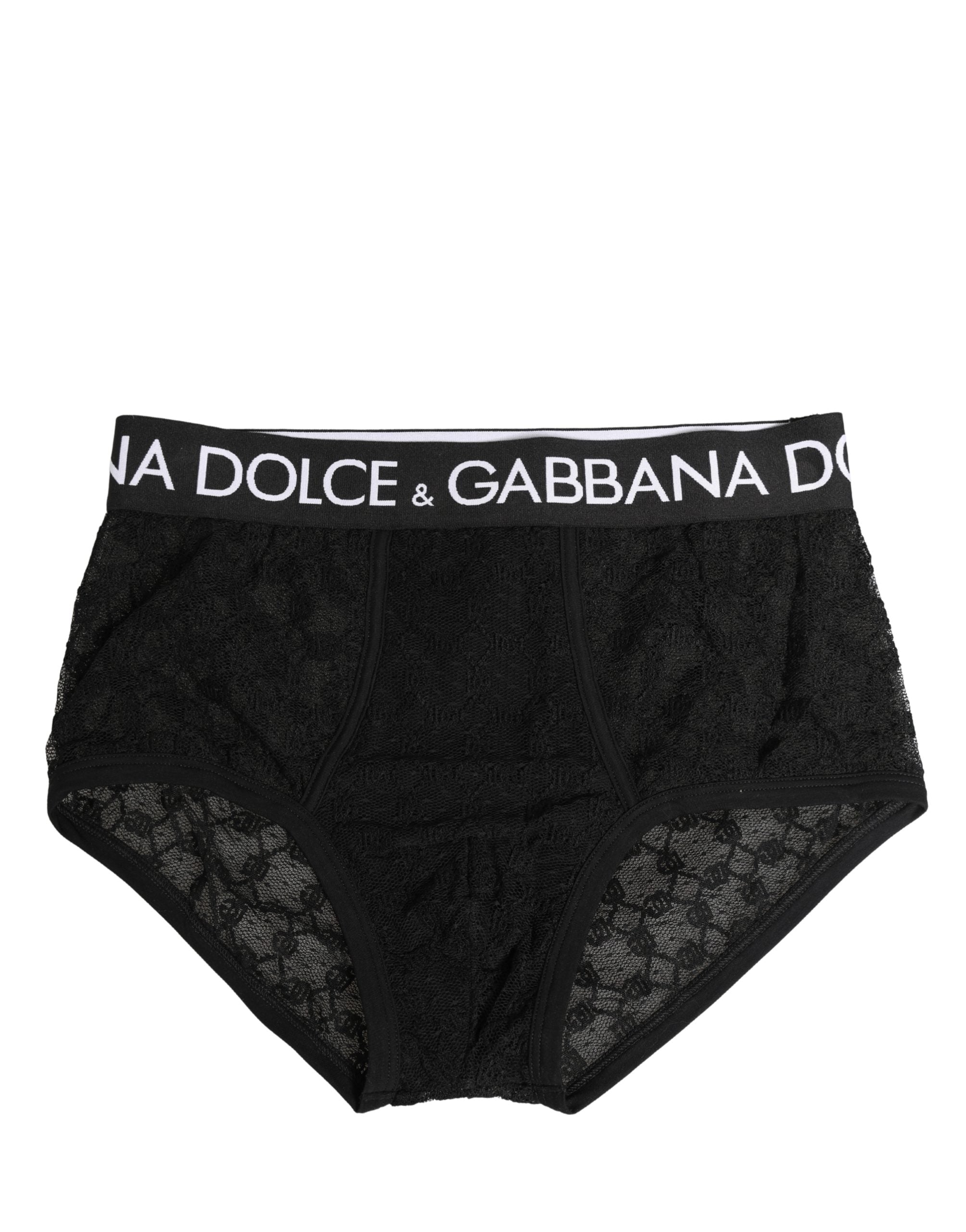 Dolce & Gabbana Black Nylon DG Logo Men Brando Brief Underwear