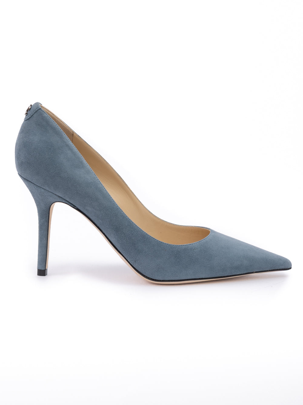 Jimmy Choo Dusk Blue Suede Agnes Pumps