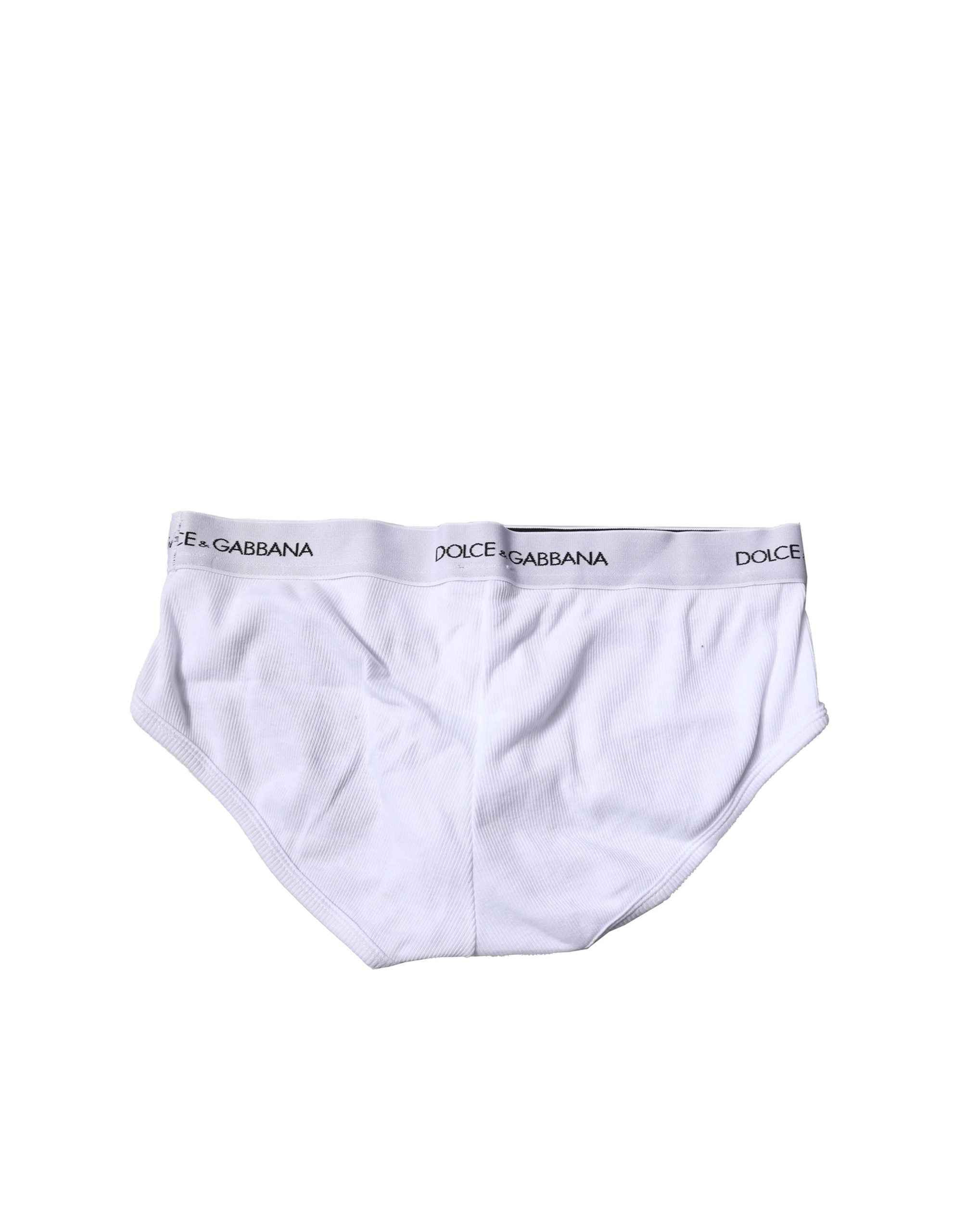 Dolce & Gabbana White Logo Waistband Men Brando Brie Underwear