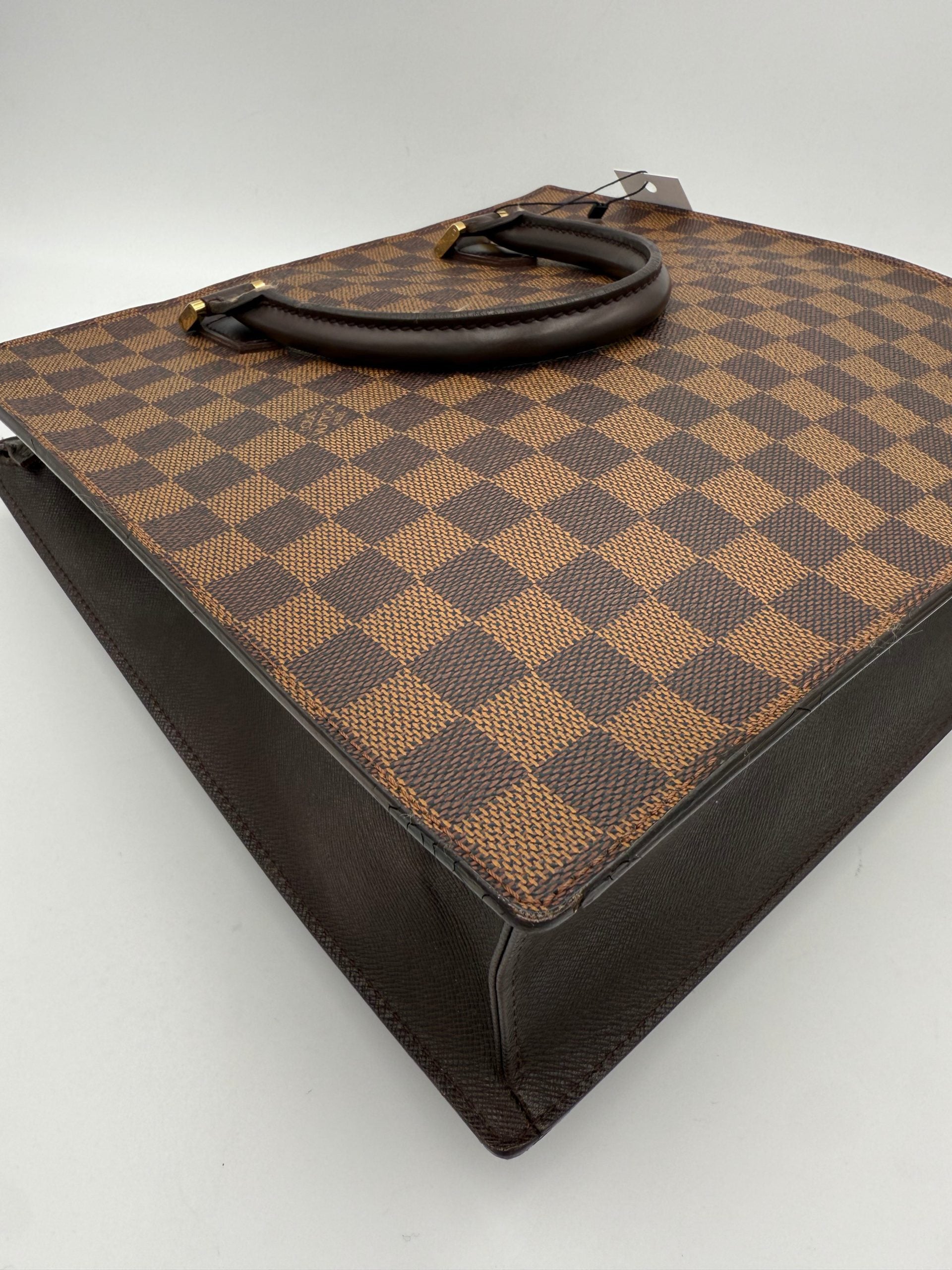 Louis Vuitton LOUIS VUITTON SAC PLAT PARIS PM Damier Ebene Handbag