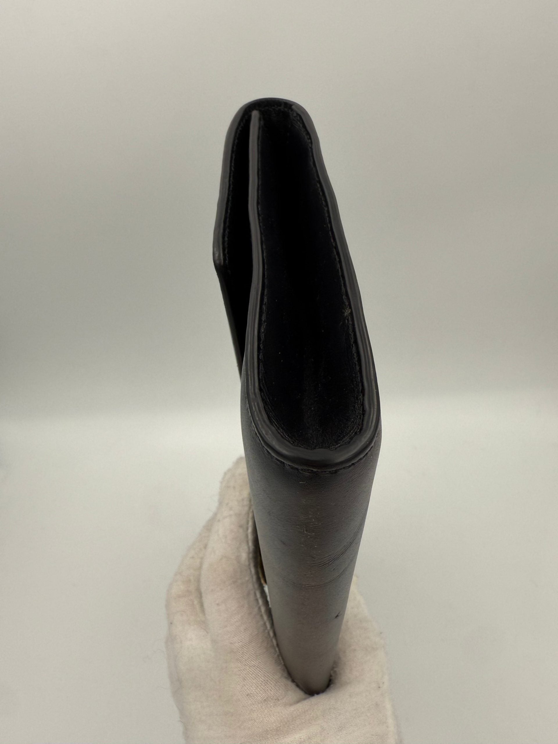 Celine CELINE TRIOMPHE Black Clutch