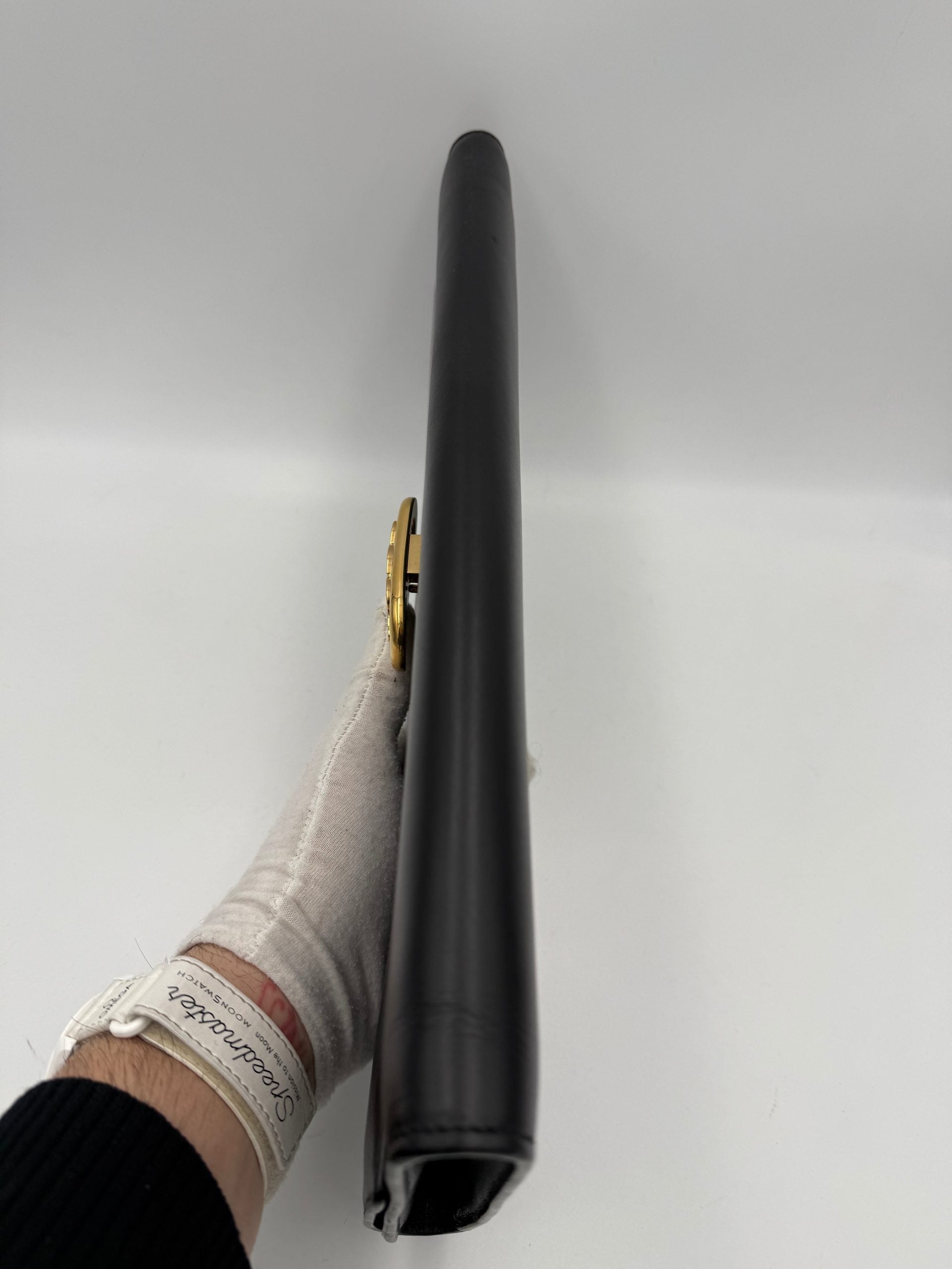Celine CELINE TRIOMPHE Black Clutch