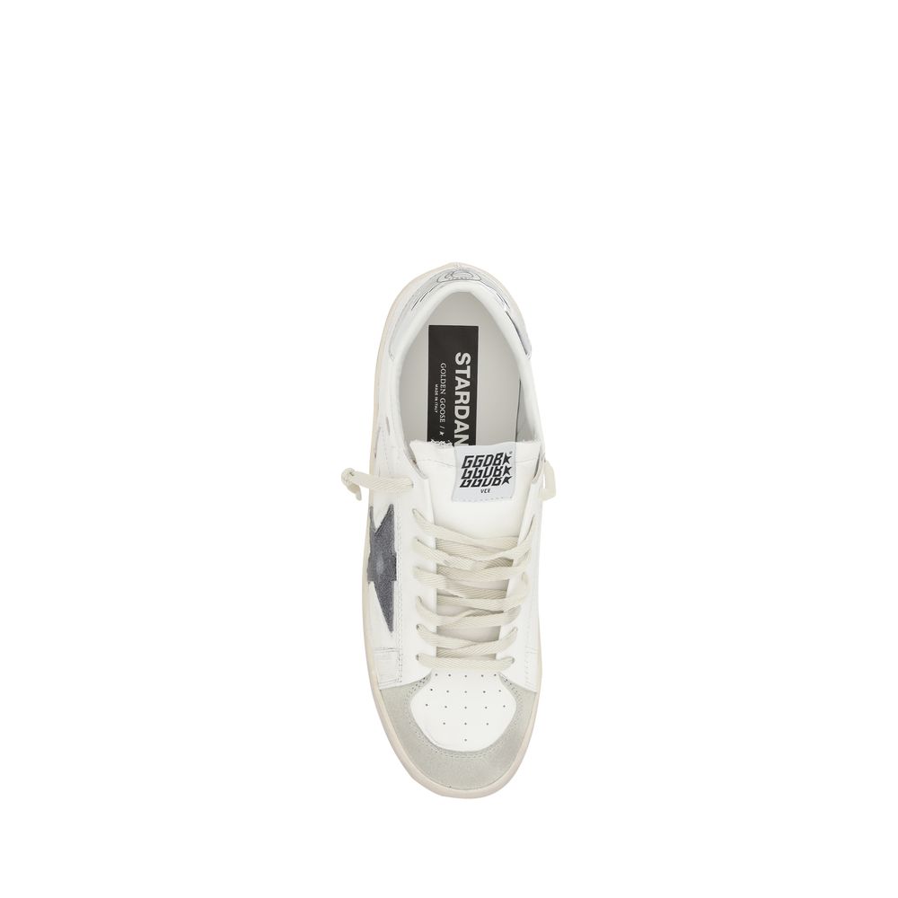 Golden Goose White Calf Leather Bos Taurus Low Top Sneakers