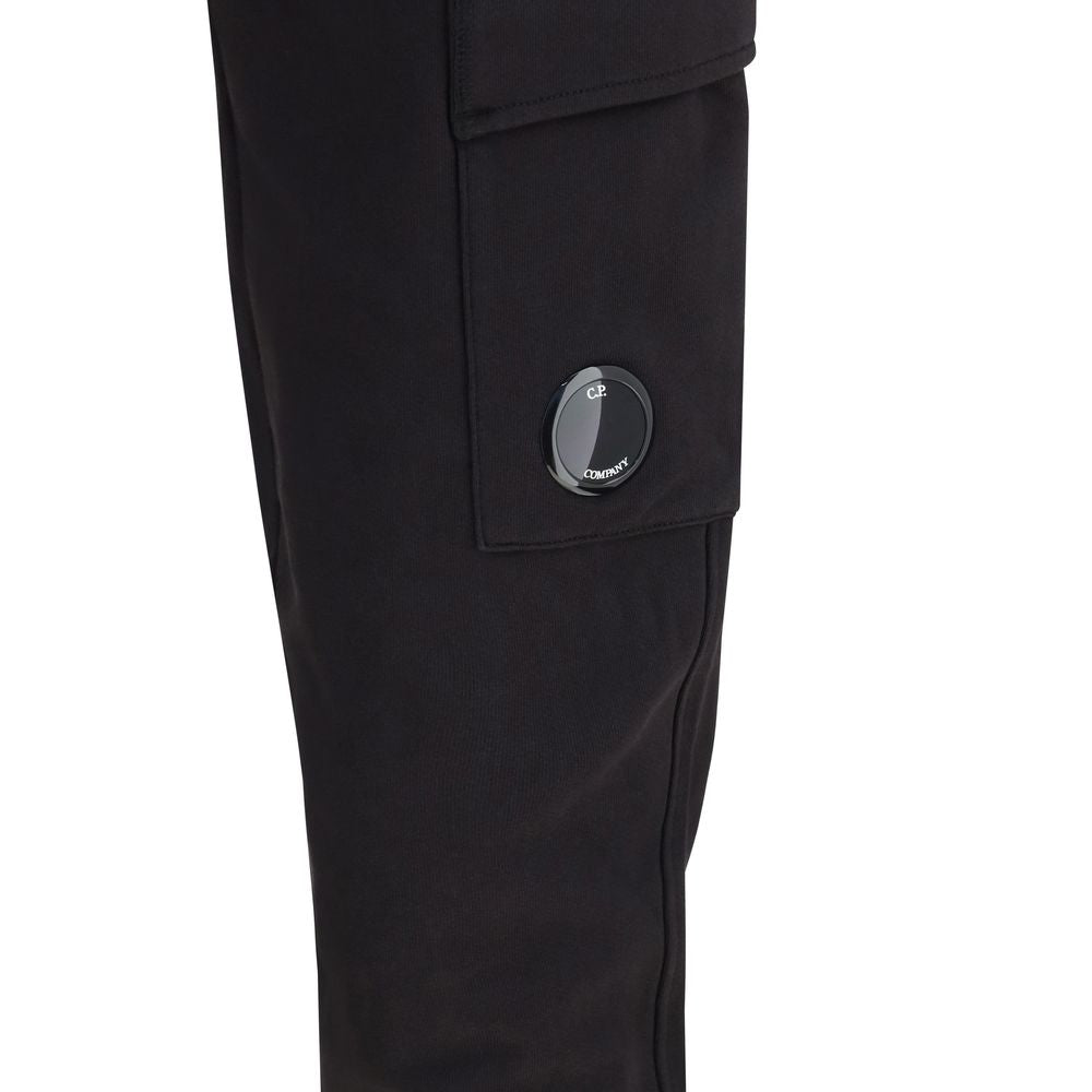 C.P. Company Black Cotton Cargo Pants