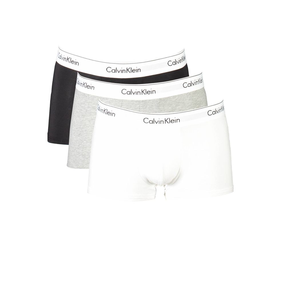 Calvin Klein Grigio Cotton Men's Trunk