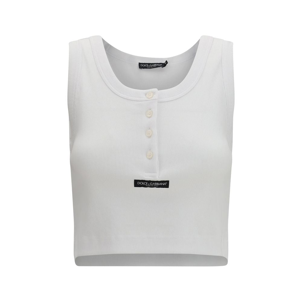 Dolce & Gabbana White Cotton T-Shirt