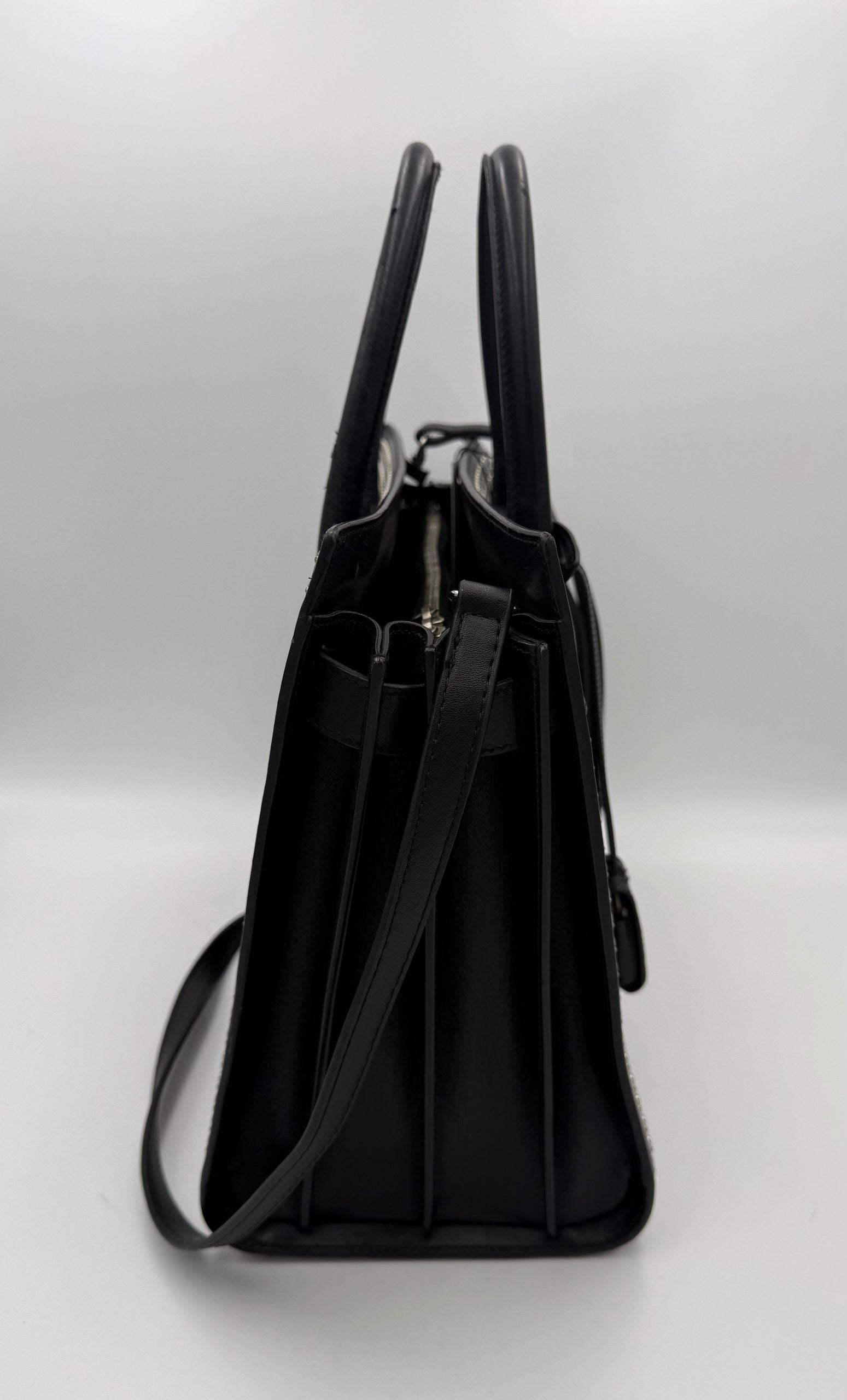 Saint Laurent SAINT LAURENT SAC DU JOUR Small Studded Black with Studs Handbag