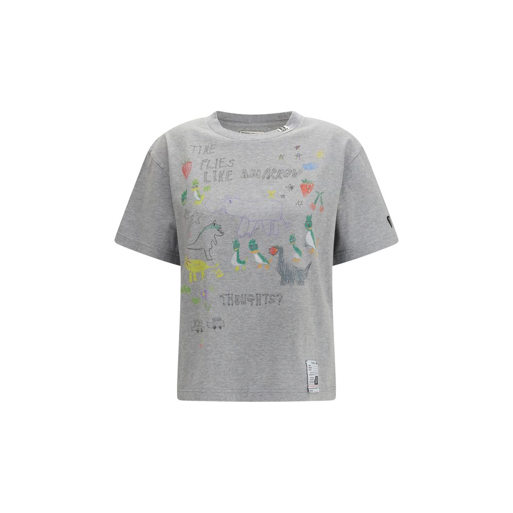Maison Mihara Yasuhiro Gray Cotton T-Shirt
