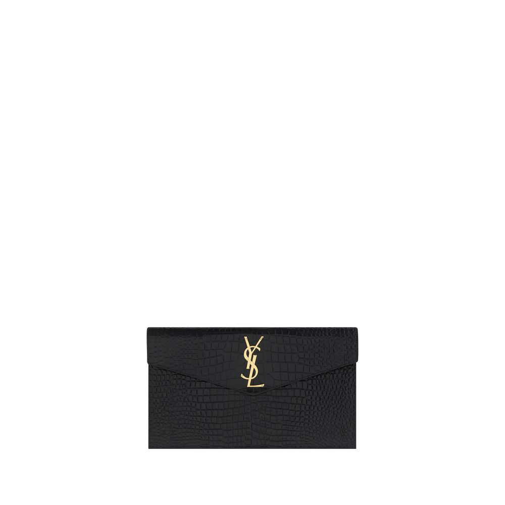 Saint Laurent Black Calf Leather Bos Taurus Accessories