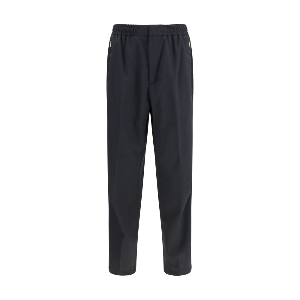 LAMINAR Black Polyester Casual Pants