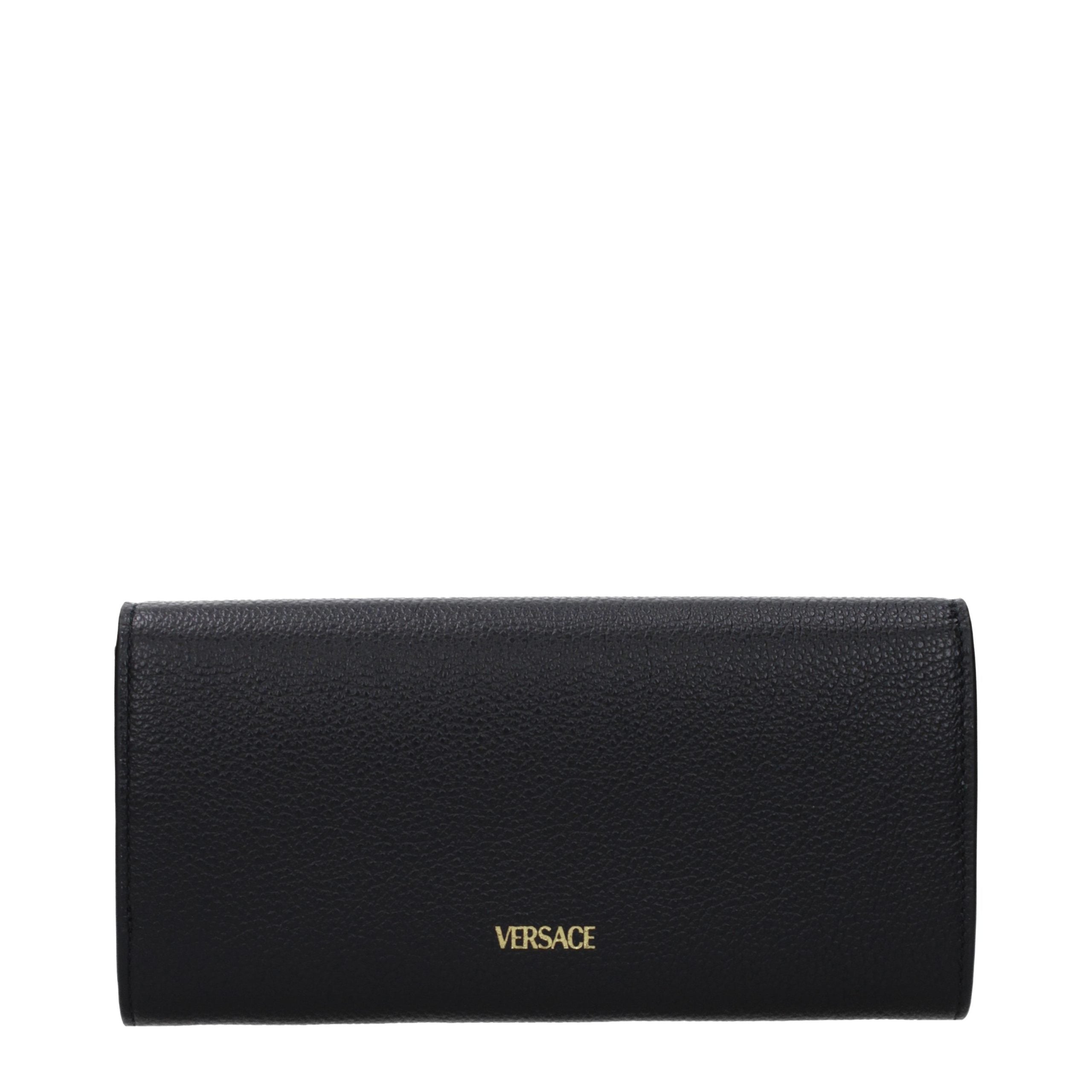 Versace Black Leather Wallet